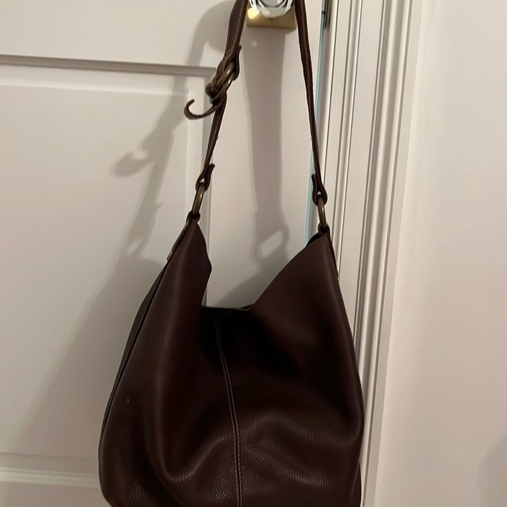 Vintage Lucky Brand Soft Pebble Leather Bag 🐻🤎
